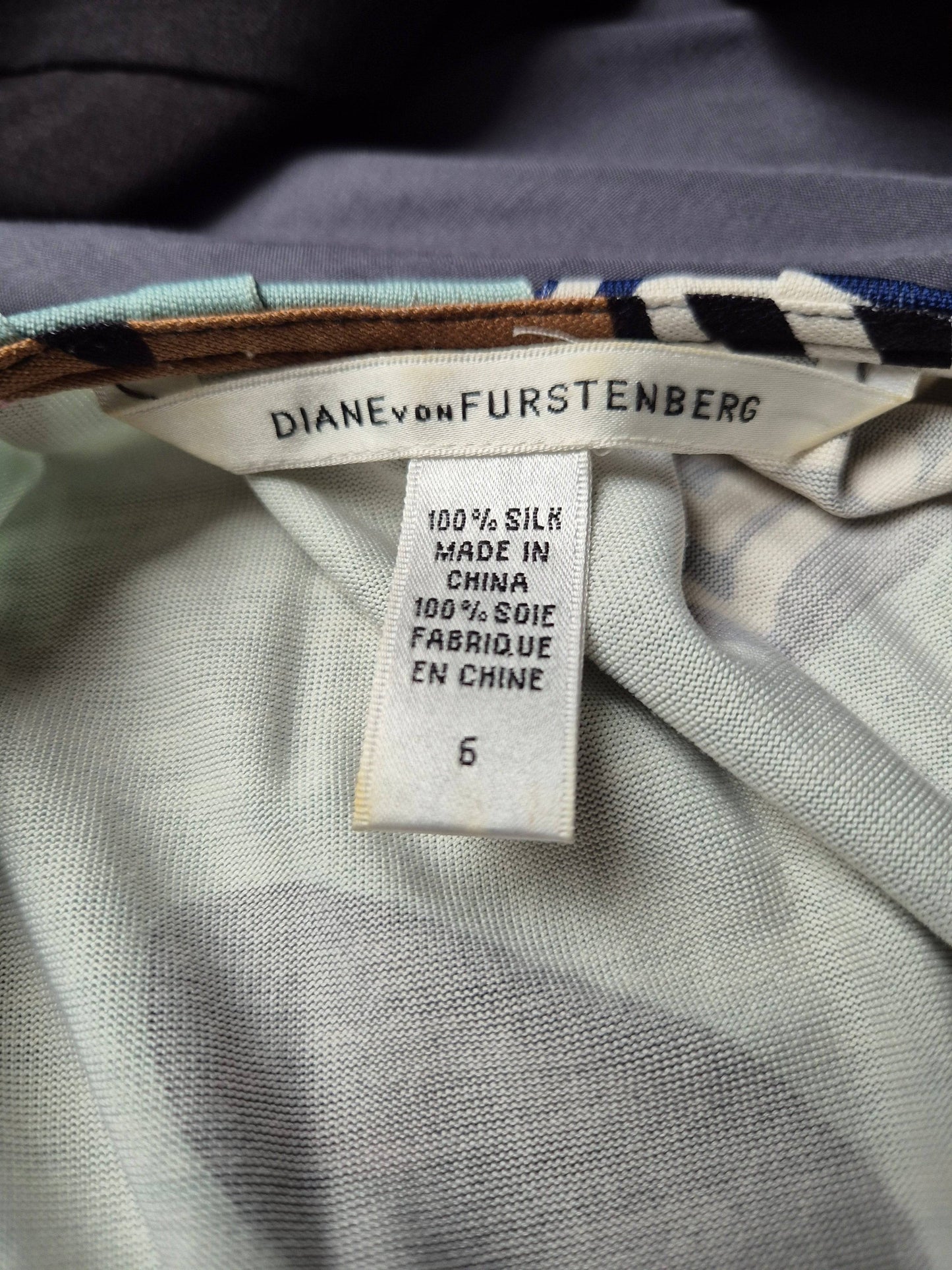 Second Hand Damen Diane von Fürstenberg Wickelkleid Minikleid S (US6) - Fashand