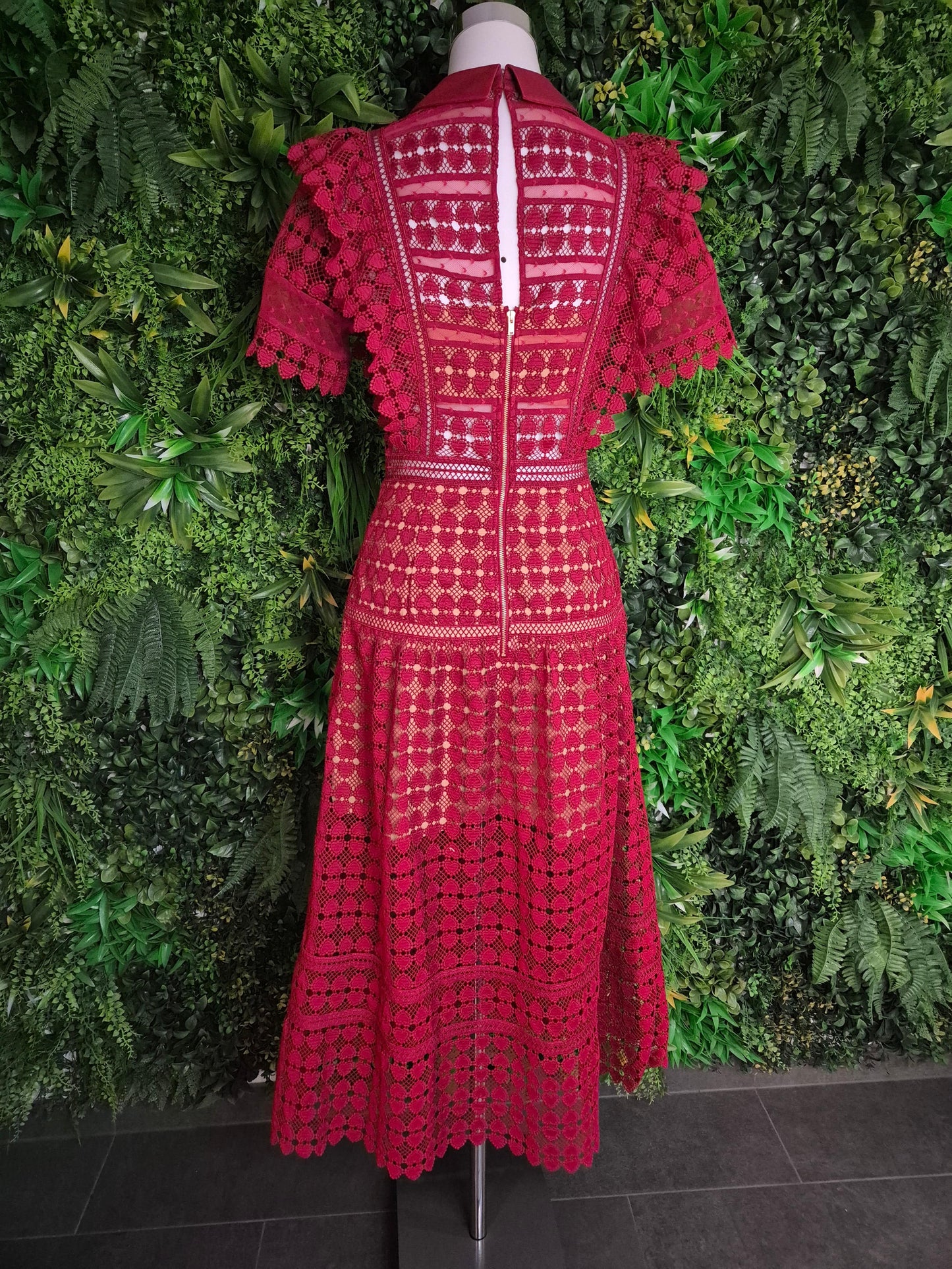 Second Hand Damen Self-Portrait Kleid Midikleid S UK8 - Fashand
