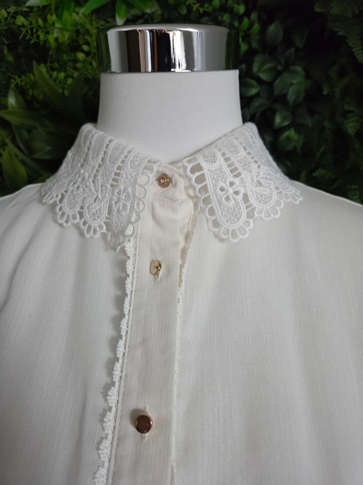 New Look Transparenzbluse Bluse 36