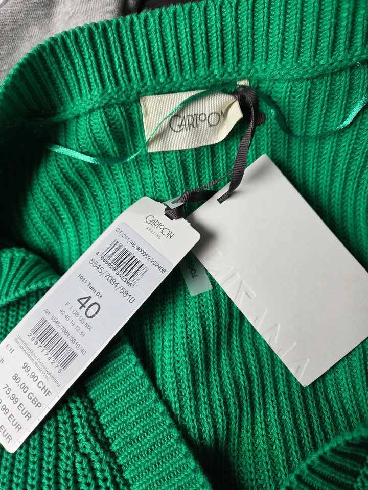 Cartoon Cardigan Strickjacke L
