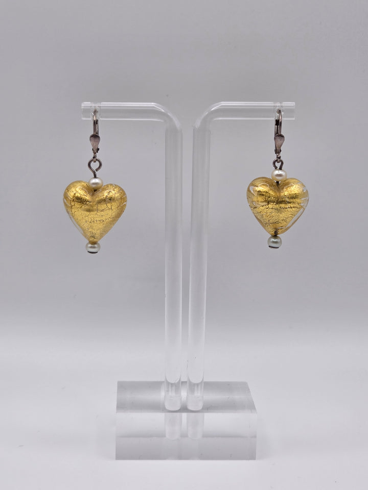 Murano Glas Ohrringe Herzen