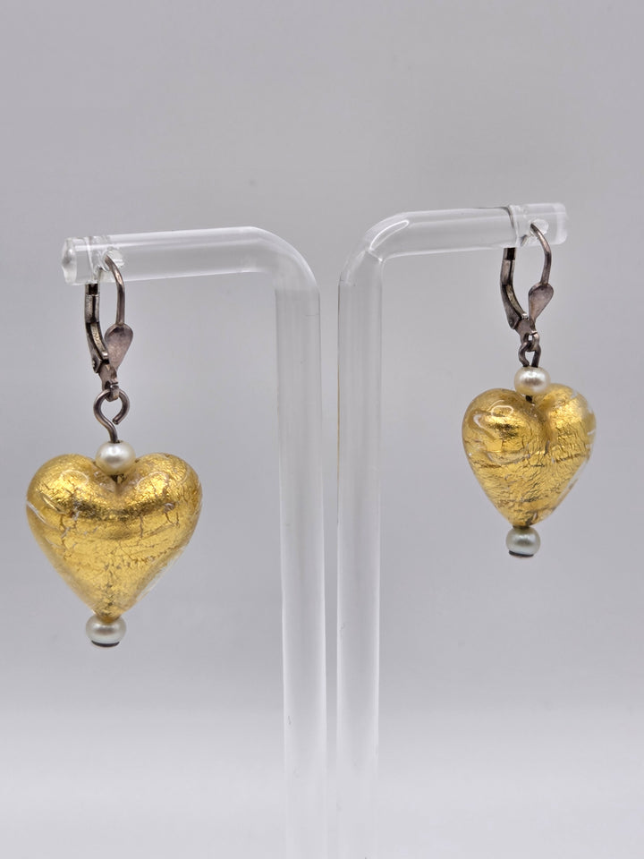 Murano Glas Ohrringe Herzen