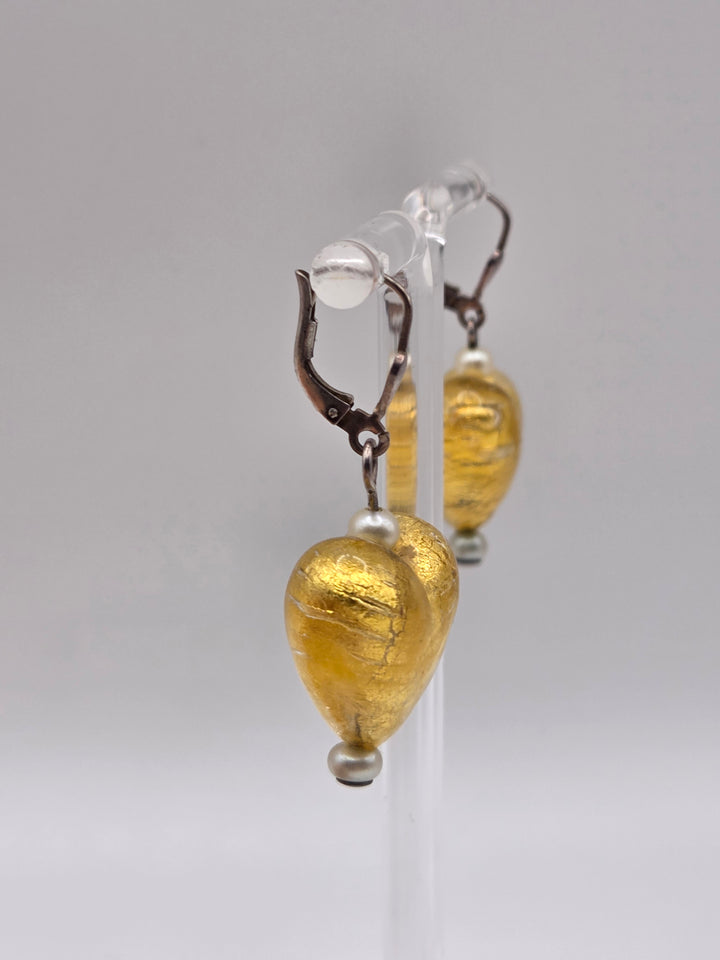 Murano Glas Ohrringe Herzen