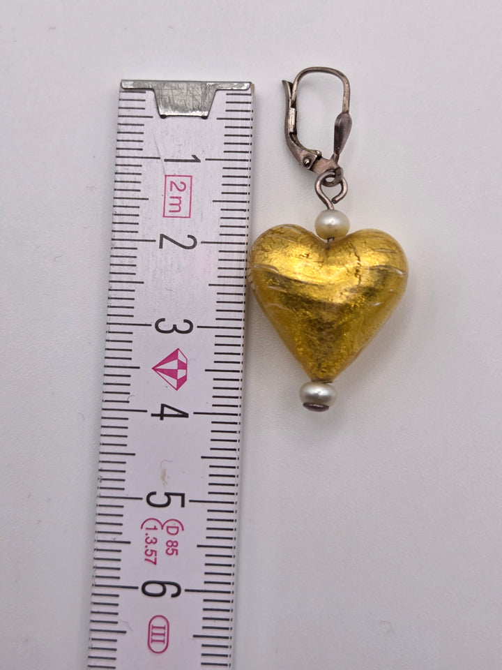 Murano Glas Ohrringe Herzen