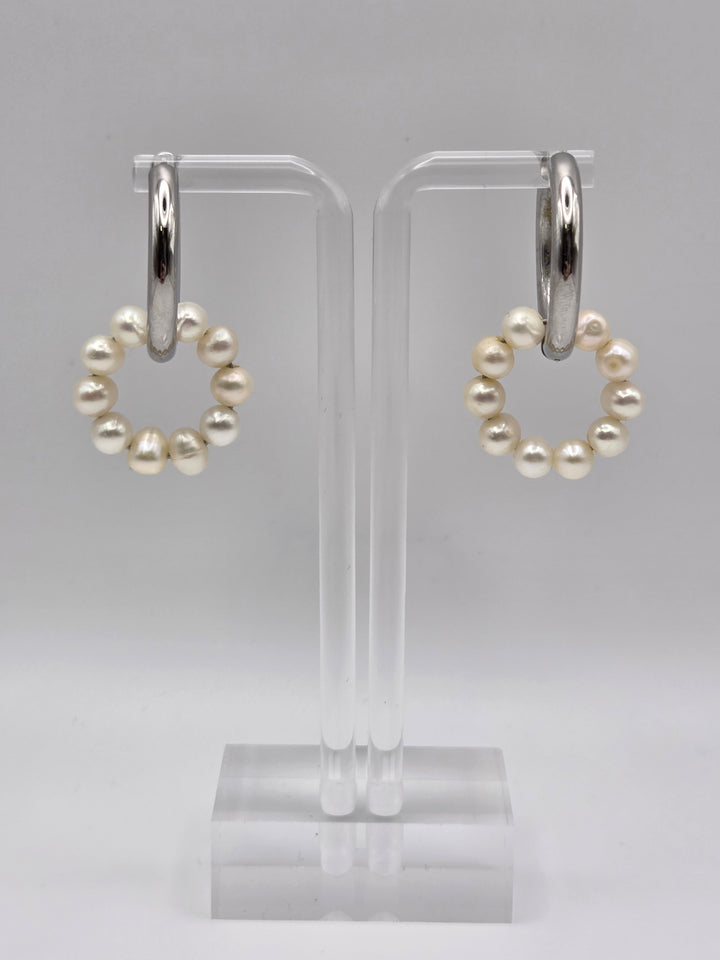 Ohrringe Creolen Perlen