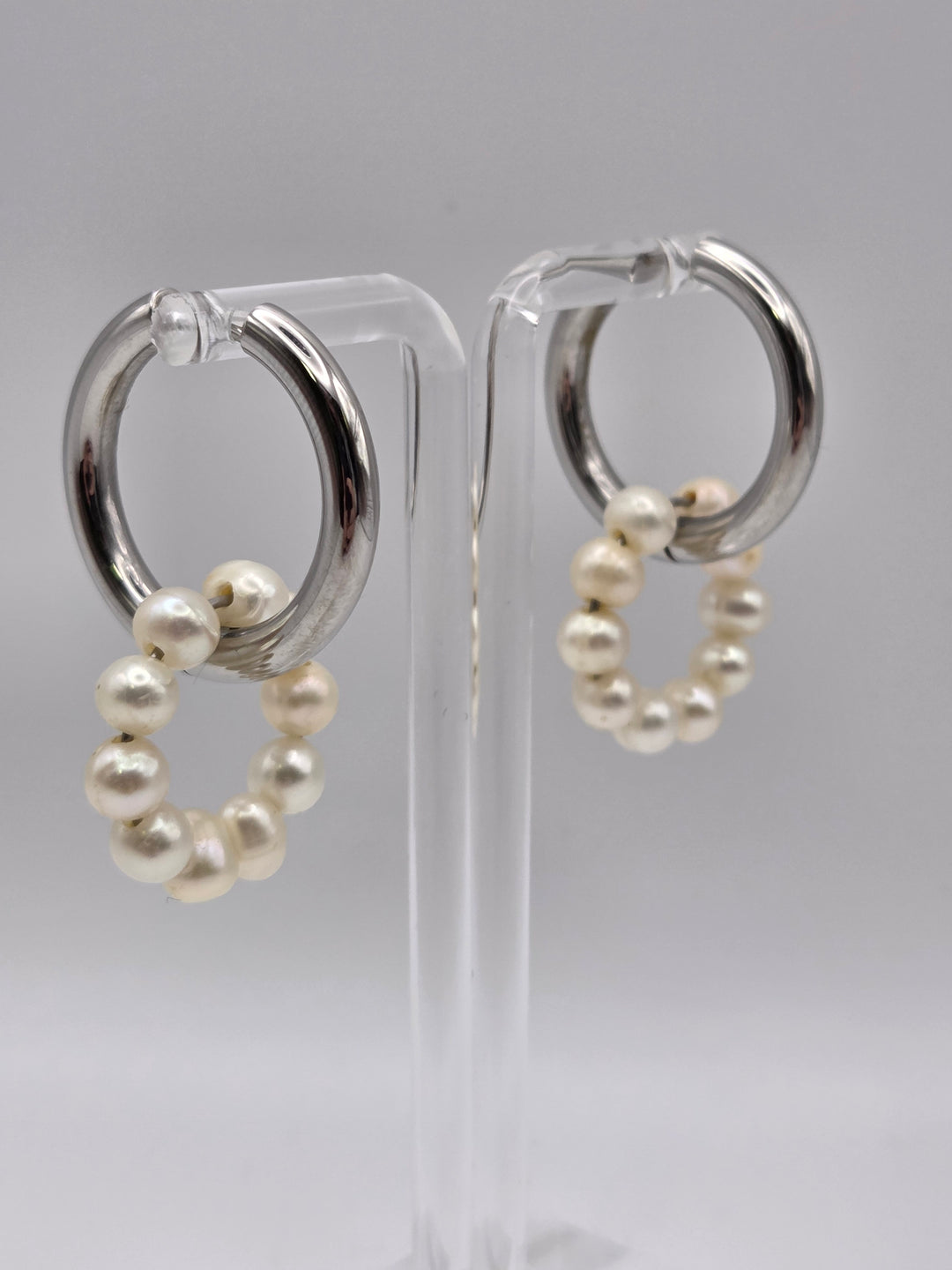 Ohrringe Creolen Perlen