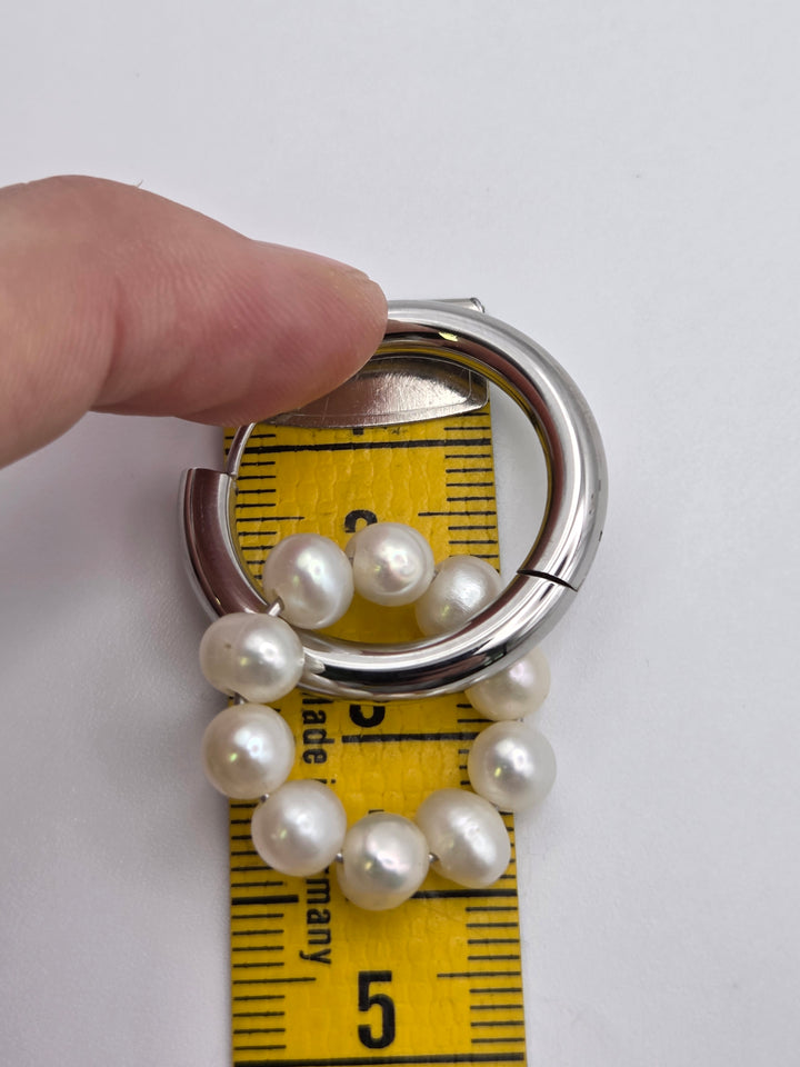 Ohrringe Creolen Perlen