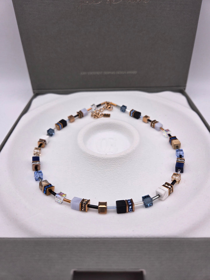 Coeur de Lion Schmuck Kette Geo Cube