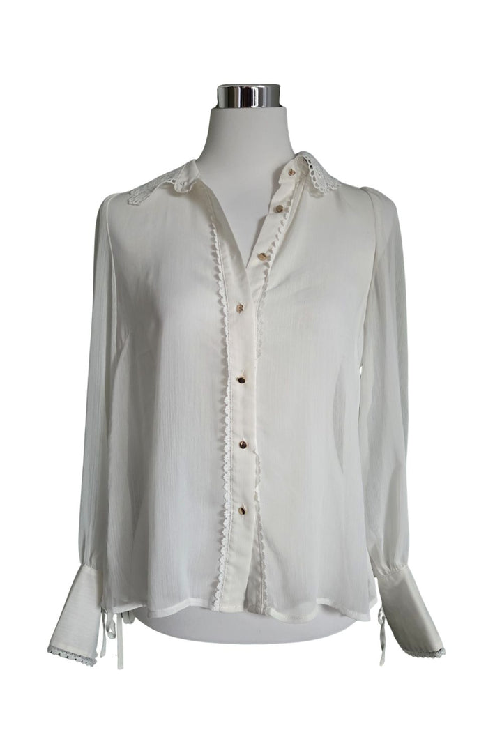 New Look Transparenzbluse Bluse 36