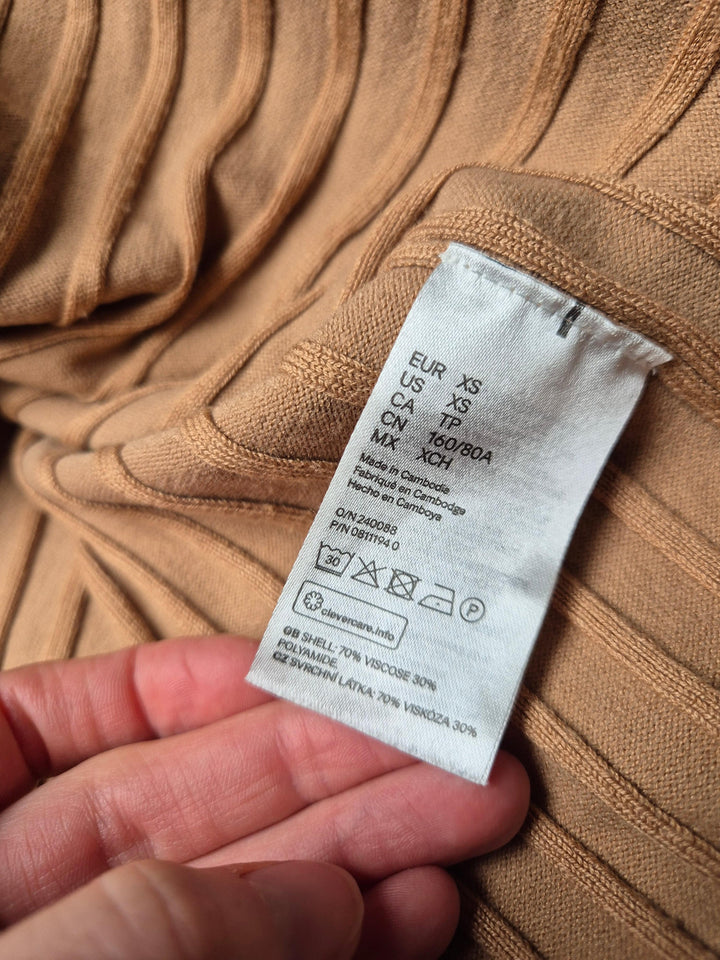 H&M Strickkleid Maxikleid XS - Fashand