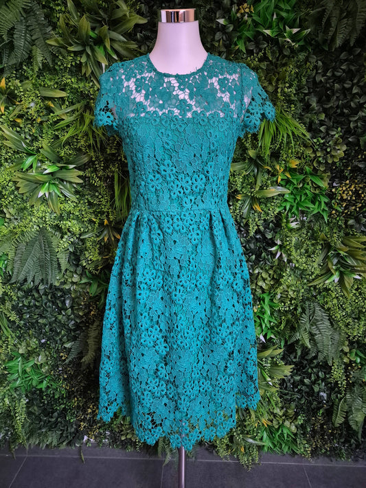 Second Hand Damen Hallhuber Spitzenkleid Minikleid 36 - Fashand