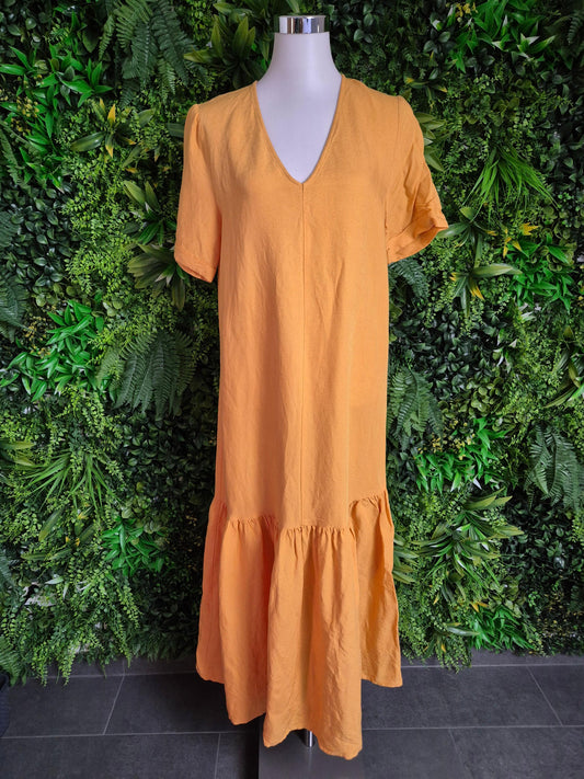Second Hand Damen Hallhuber Tunikakleid Midikleid 34 - Fashand