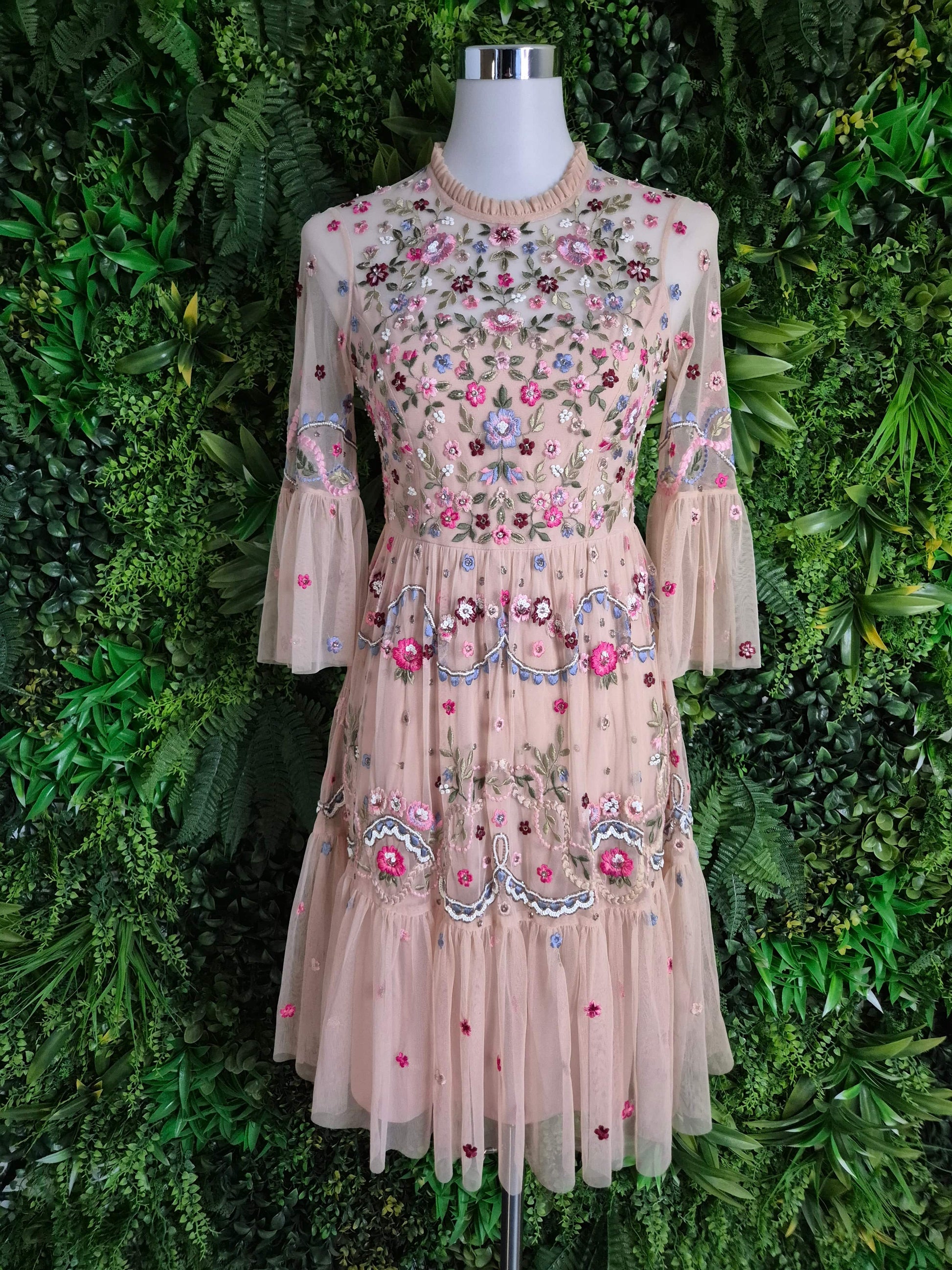 Second Hand Damen Needle & Thread Kleid Minikleid 38 UK10 - Fashand