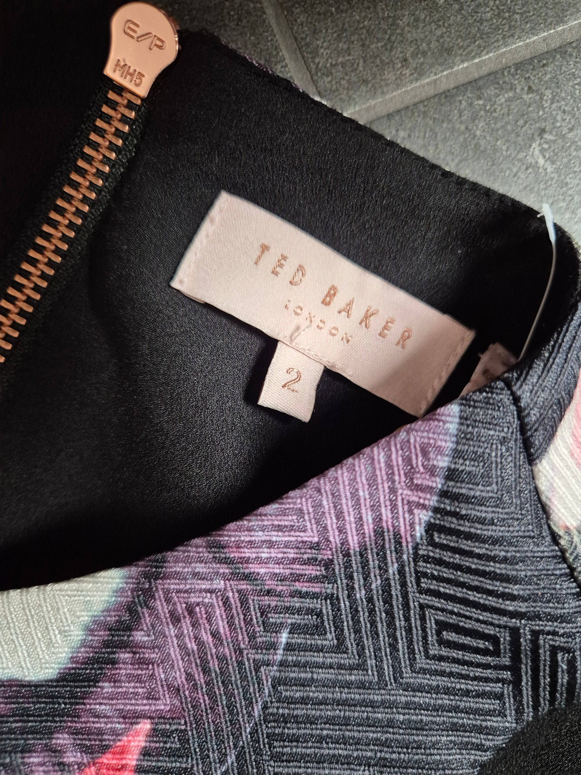 Second Hand Damen Ted Baker Cocktailkleid Minikleid 38 2 - Fashand