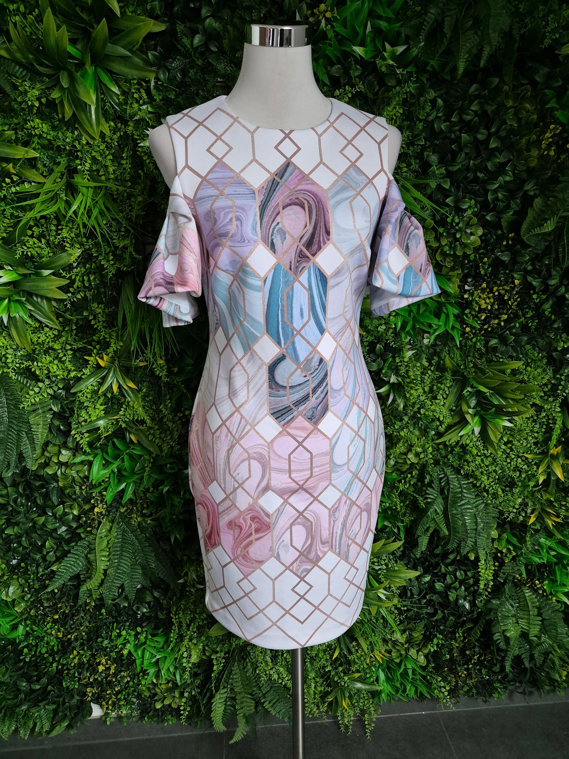 Second Hand Damen Ted Baker Etuikleid Minikleid 38 2 - Fashand