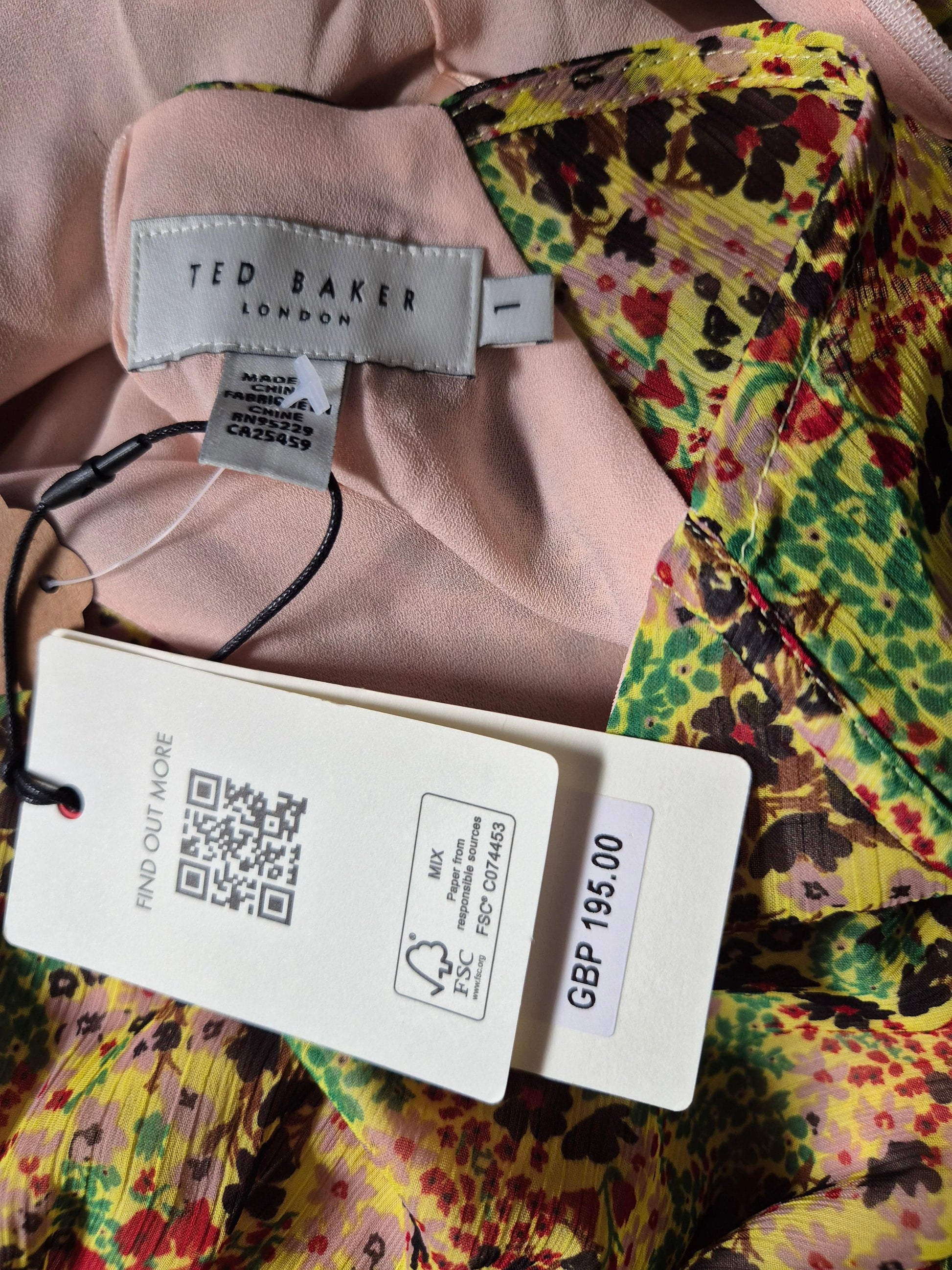 Second Hand Damen Ted Baker Kleid Midikleid S 1 - Fashand