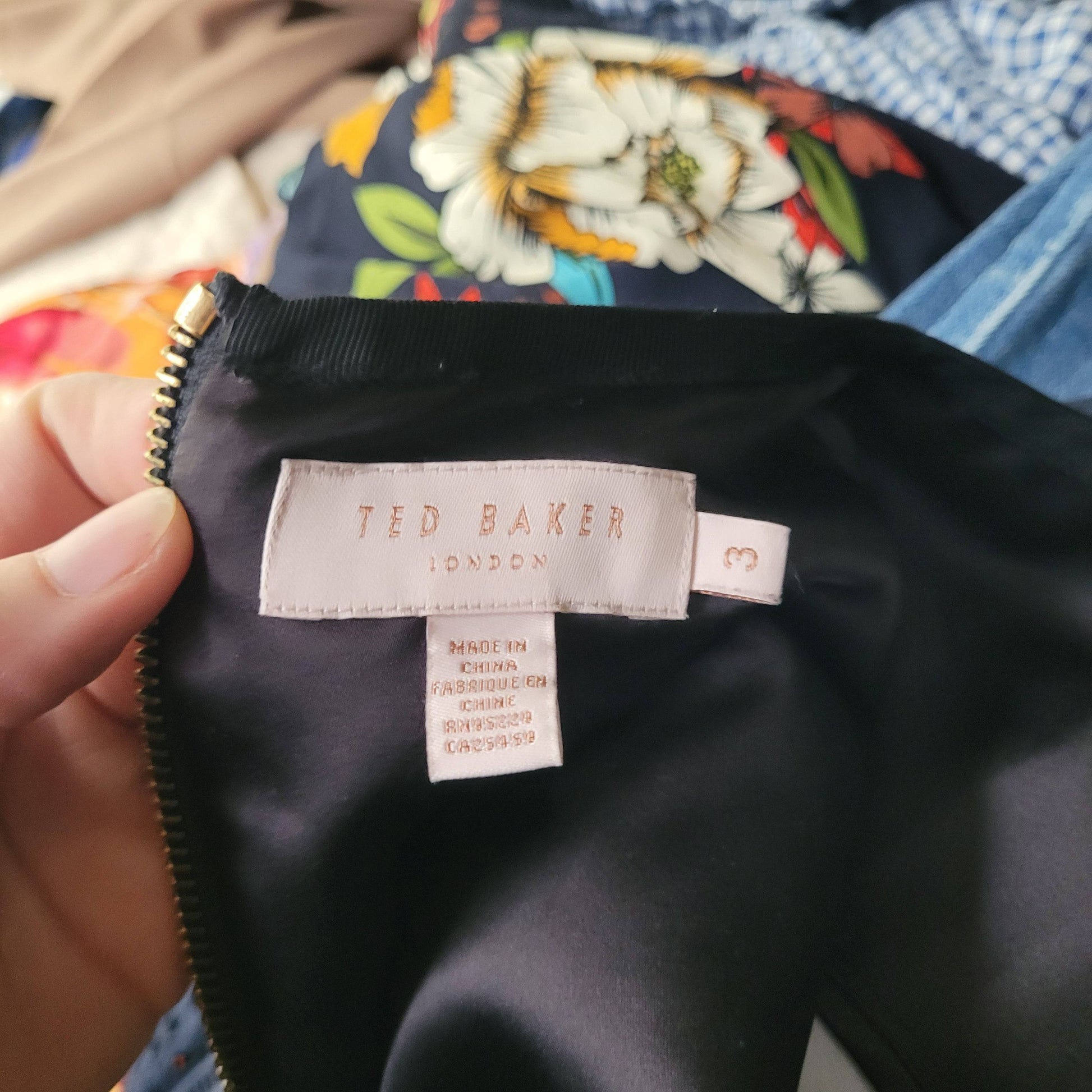 Second Hand Damen Ted Baker Kleid Minikleid 40 3 - Fashand