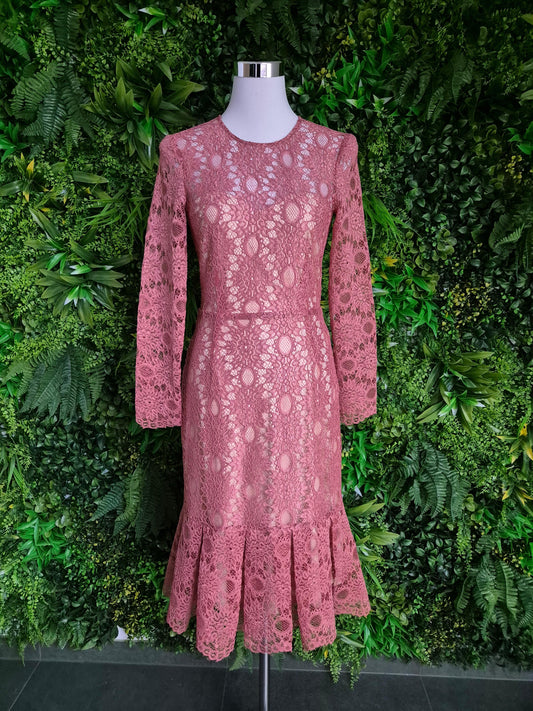 Second Hand Damen Y.A.S Spitzenkleid Midikleid S - Fashand